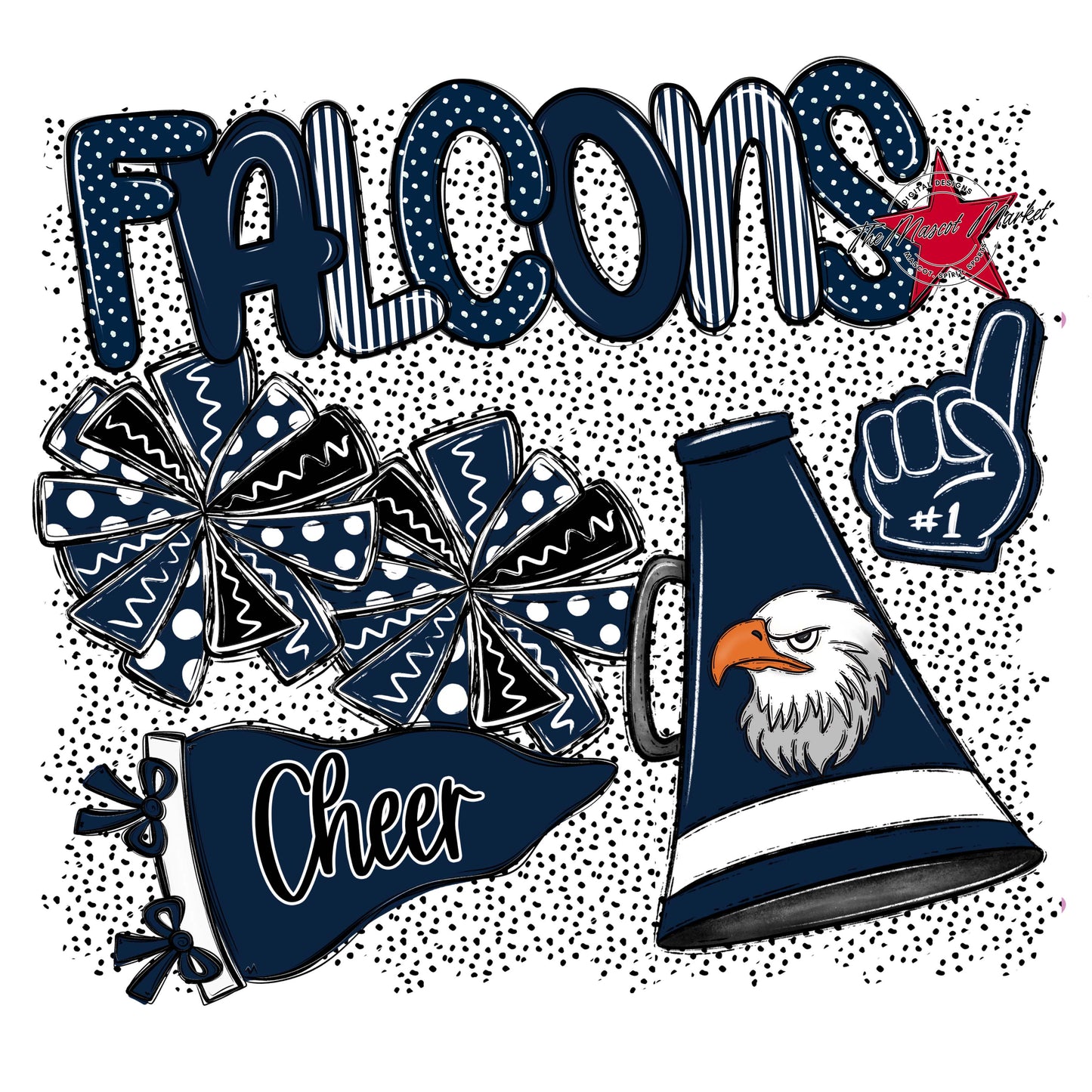 Falcons Cheer Spirit-Navy