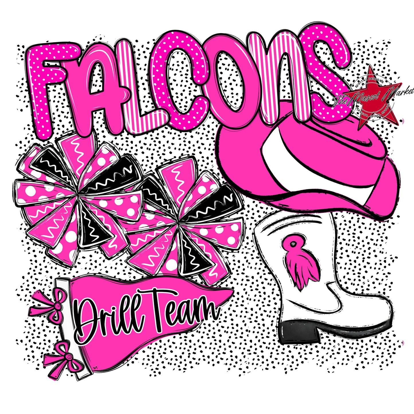 Falcons Drillteam Spirit-Pink