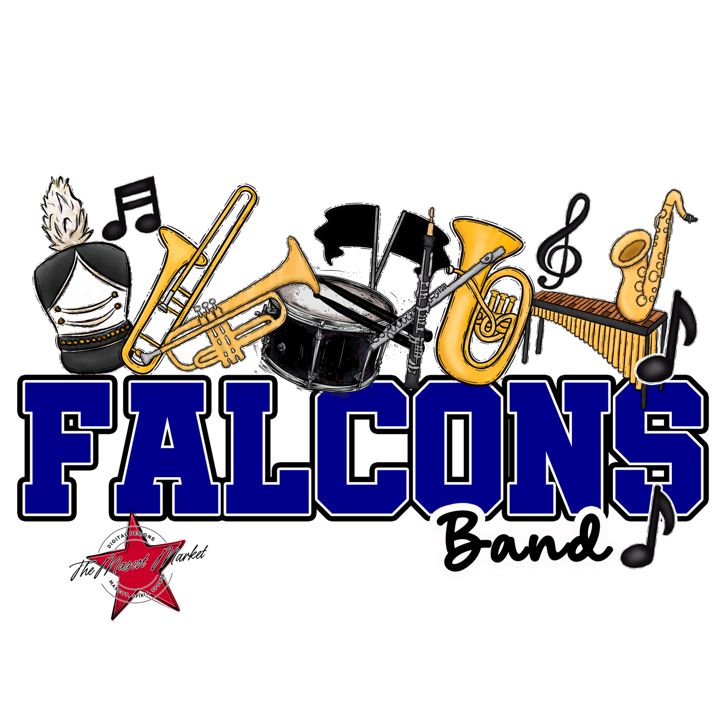 Falcons Varsity Band-Blue