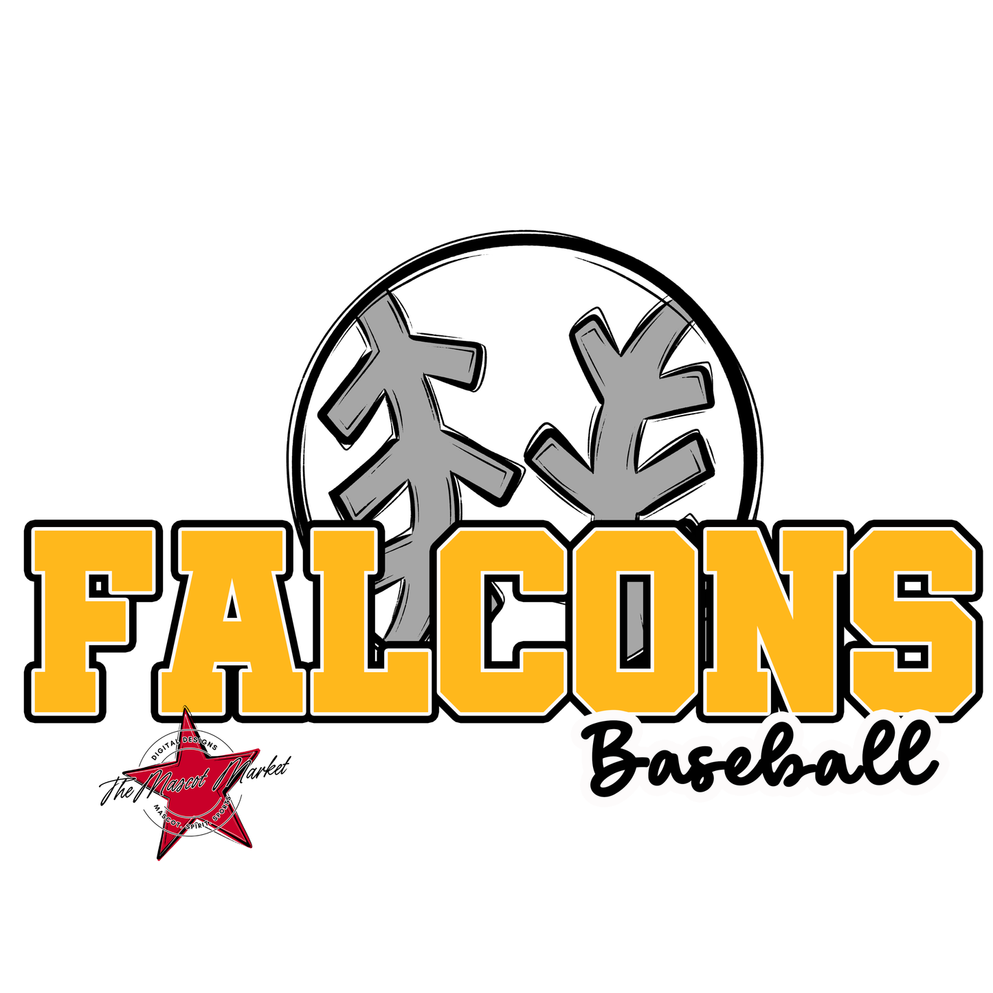 Falcons Varsity Baseball-Yellow