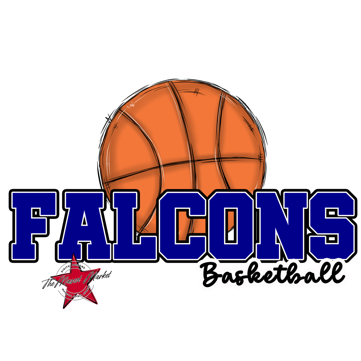 Falcons Varsity Basketball-Blue