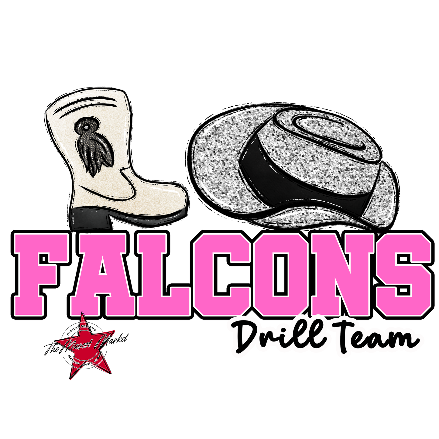 Falcons Varsity Drillteam-Baby Pink