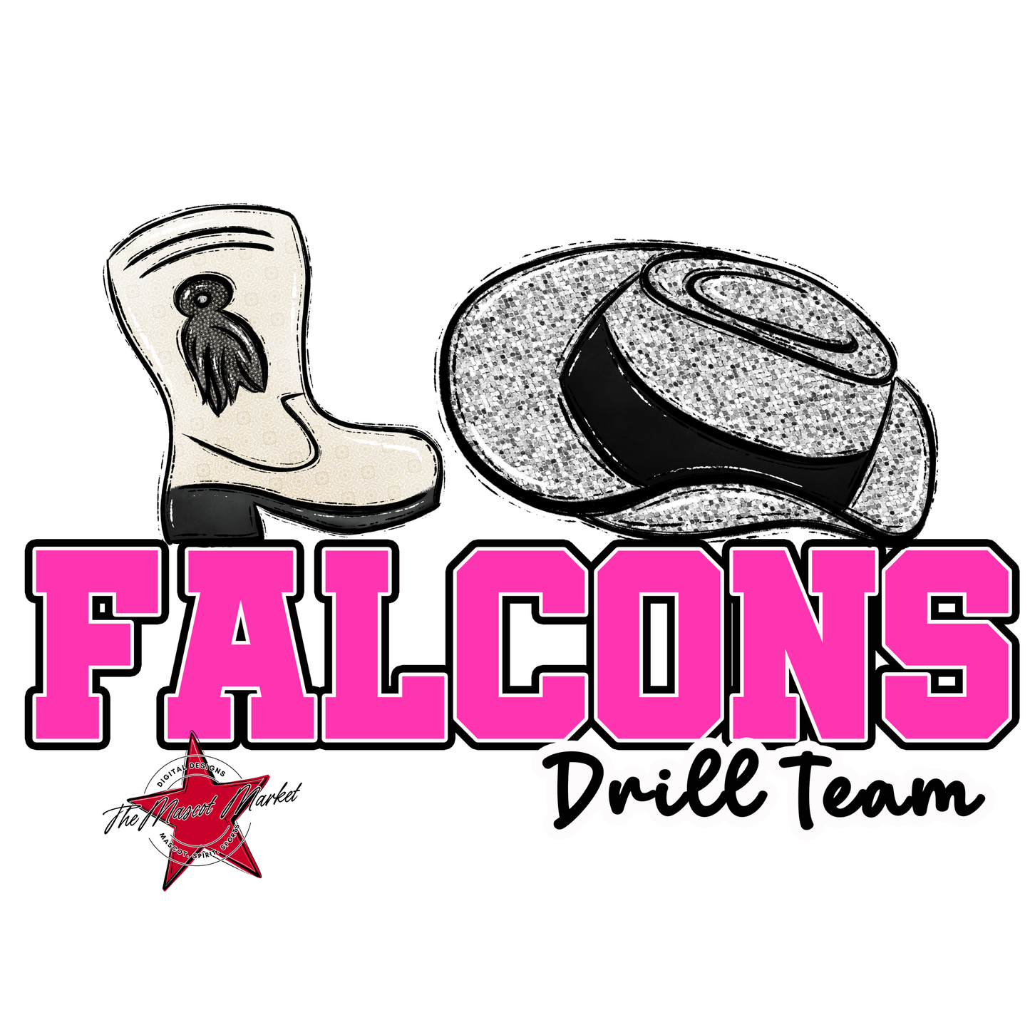 Falcons Varsity Drillteam-Pink