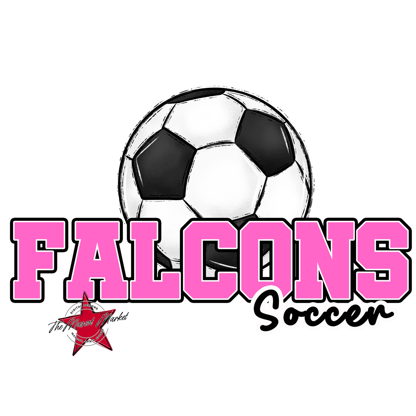 Falcons Varsity Soccer-Baby Pink