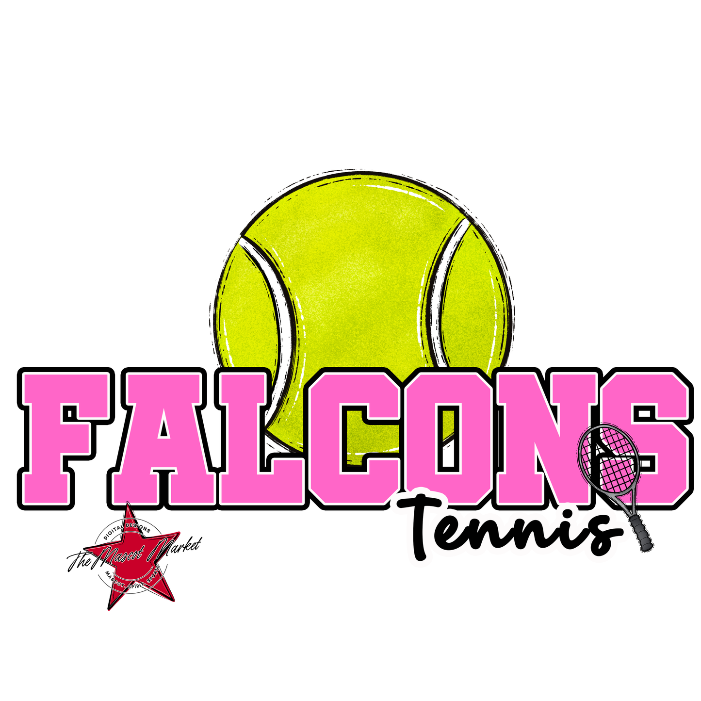 Falcons Varsity Tennis-Baby Pink