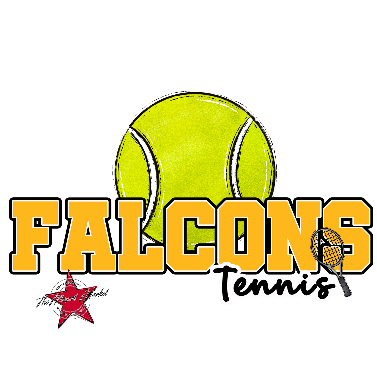 Falcons Varsity Tennis-Yellow