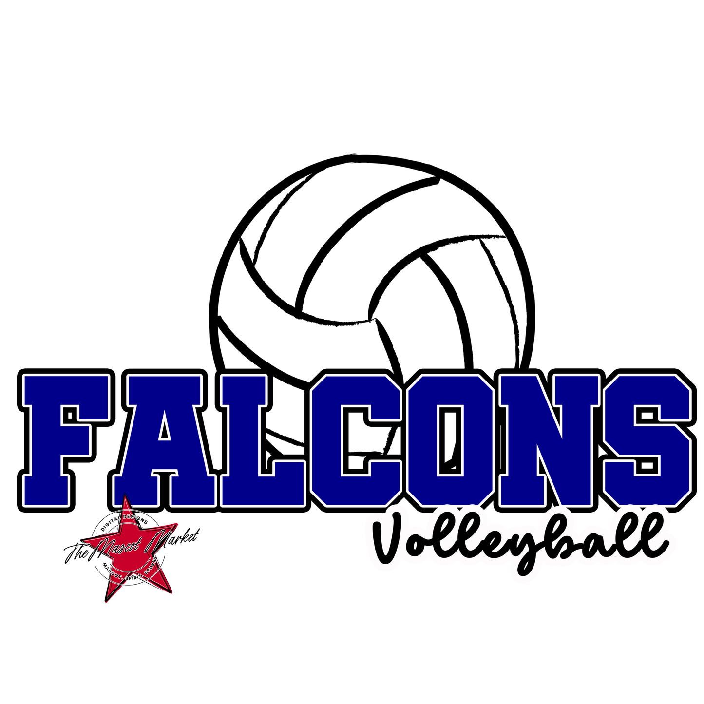 Falcons Varsity Volleyball-Blue