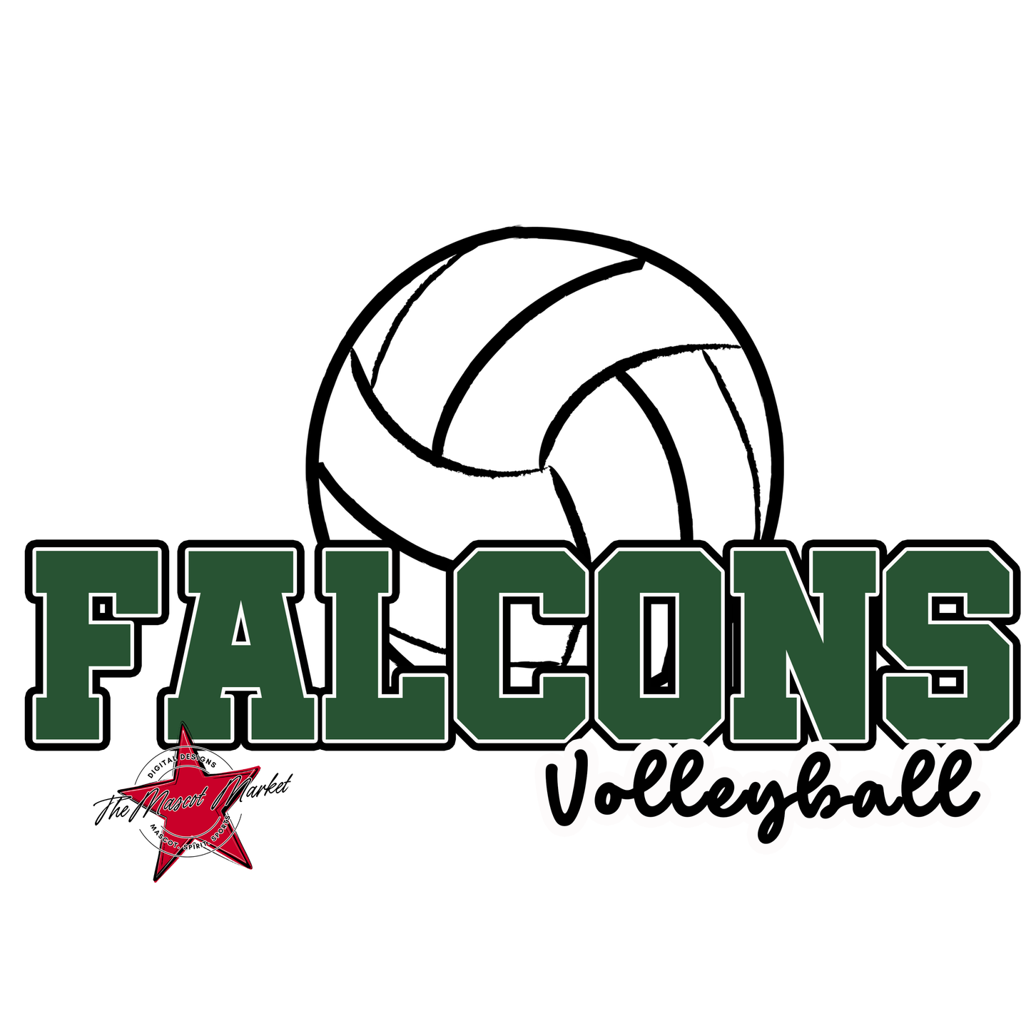 Falcons Varsity Volleyball-Green