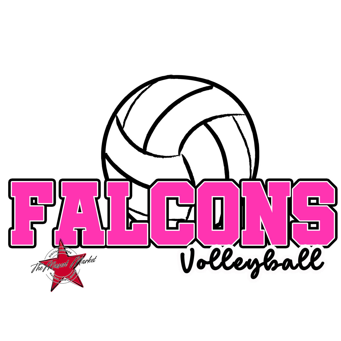 Falcons Varsity Volleyball-Pink