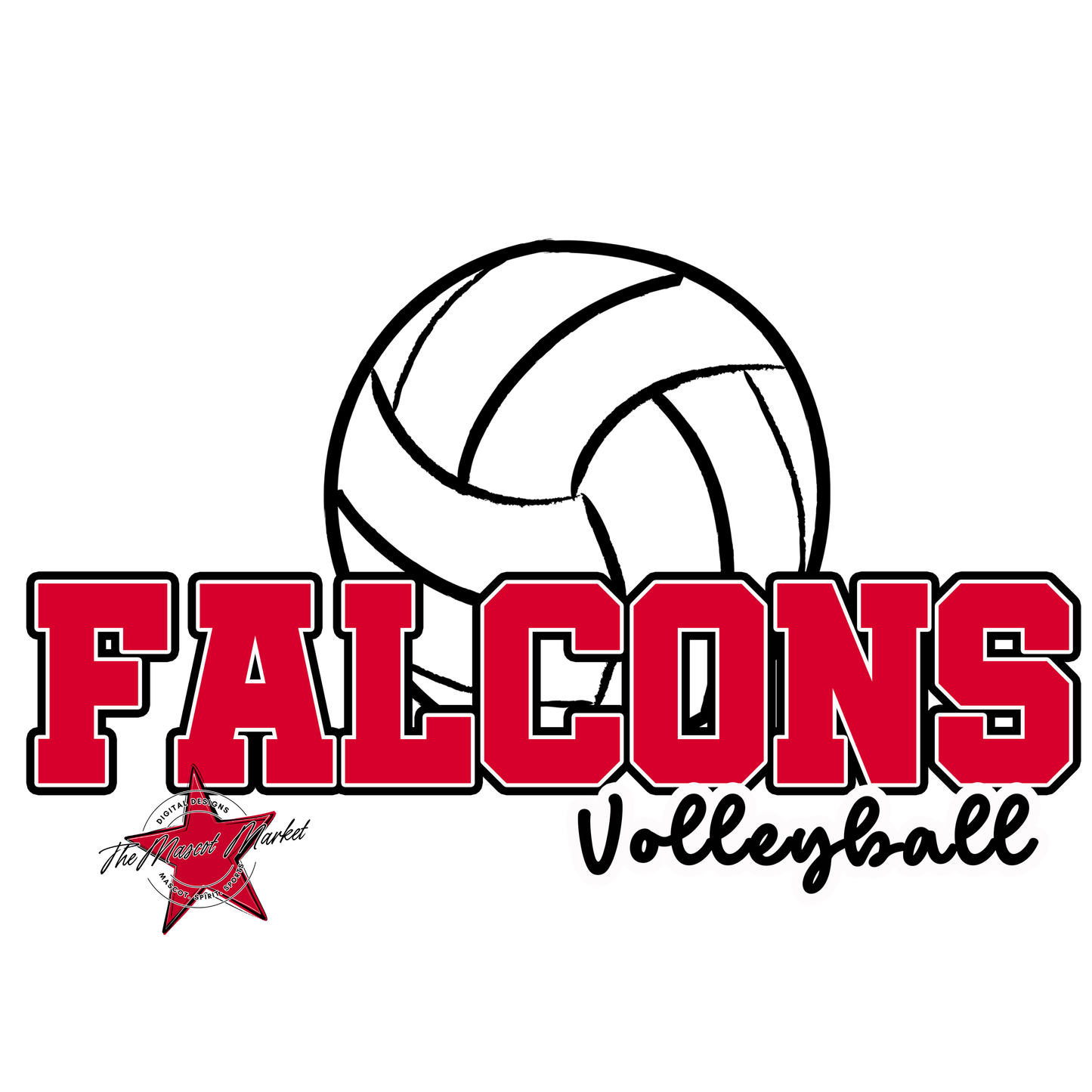 Falcons Varsity Volleyball-Red