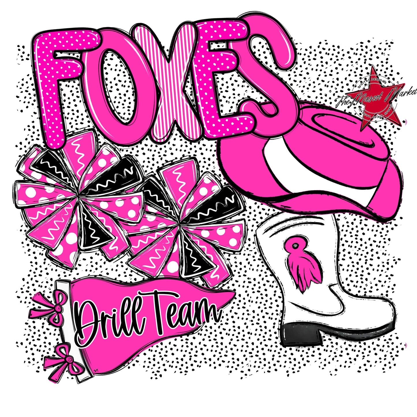 Foxes Drillteam Spirit-Pink