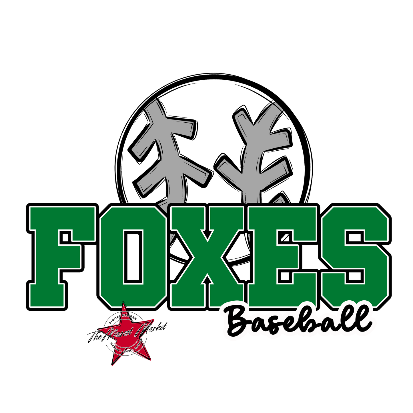 Foxes Varsity Baseball-Kelly Green