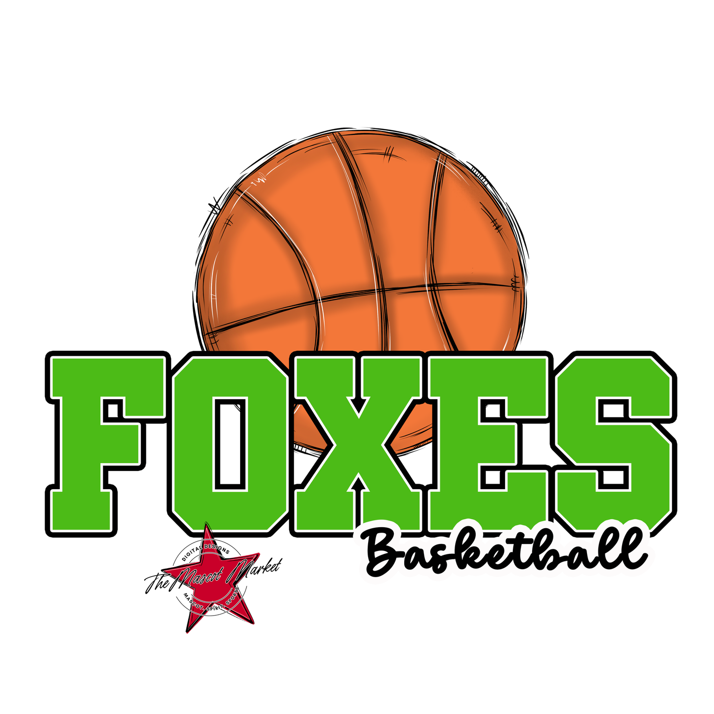 Foxes Varsity Basketball-Bright Green
