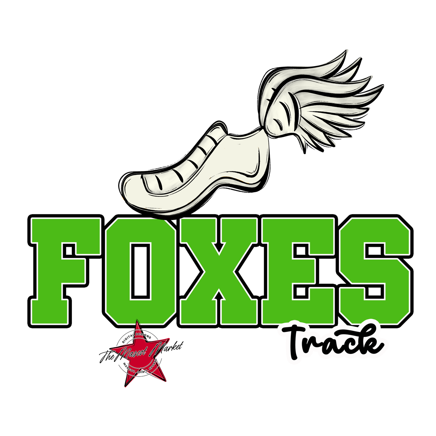 Foxes Varsity Track-Bright Green