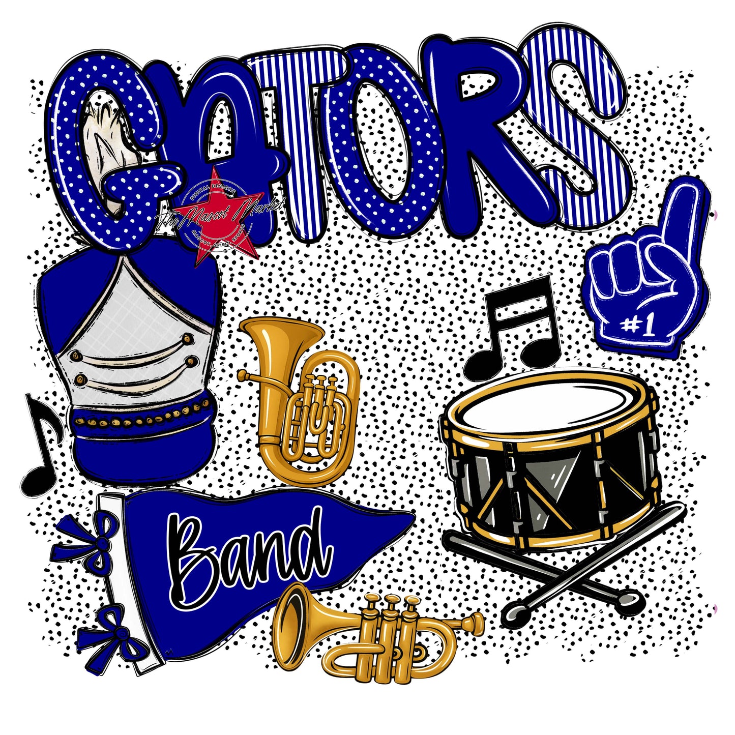 Gators Band Spirit-Blue