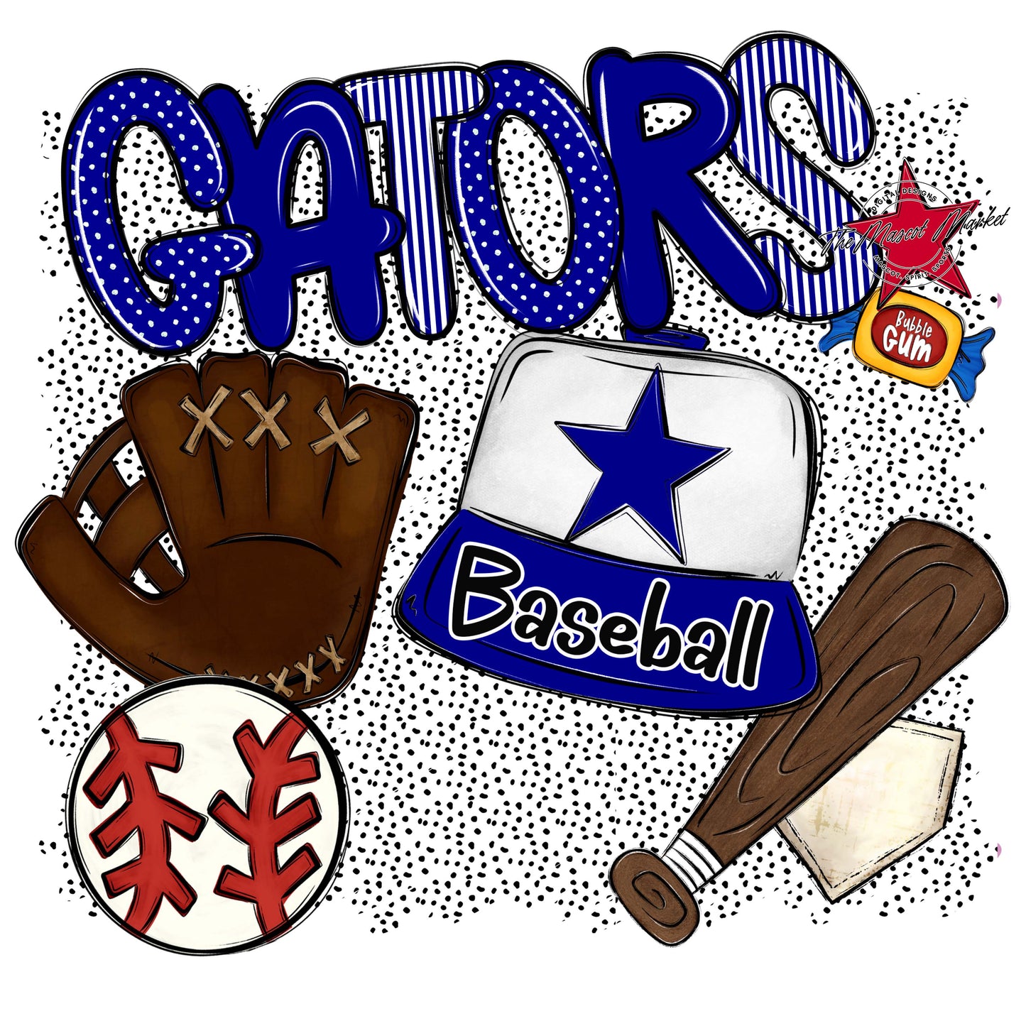 Gators Baseball Spirit-Blue