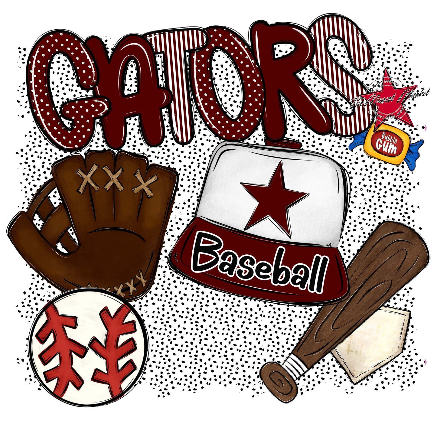 Gators Baseball Spirit-Maroon