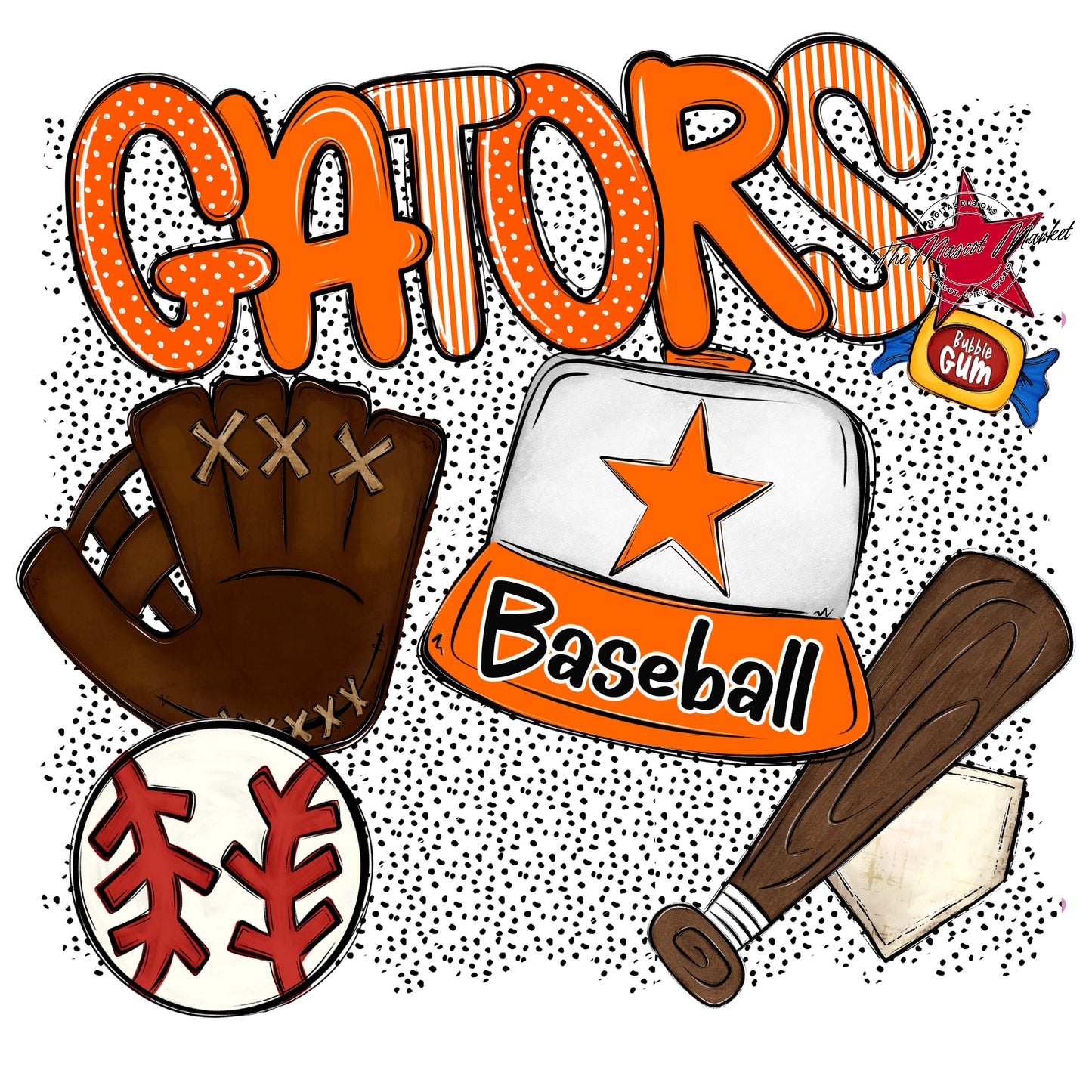 Gators Baseball Spirit-Orange