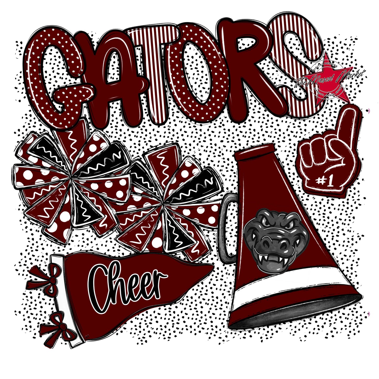 Gators Cheer Spirit-Maroon