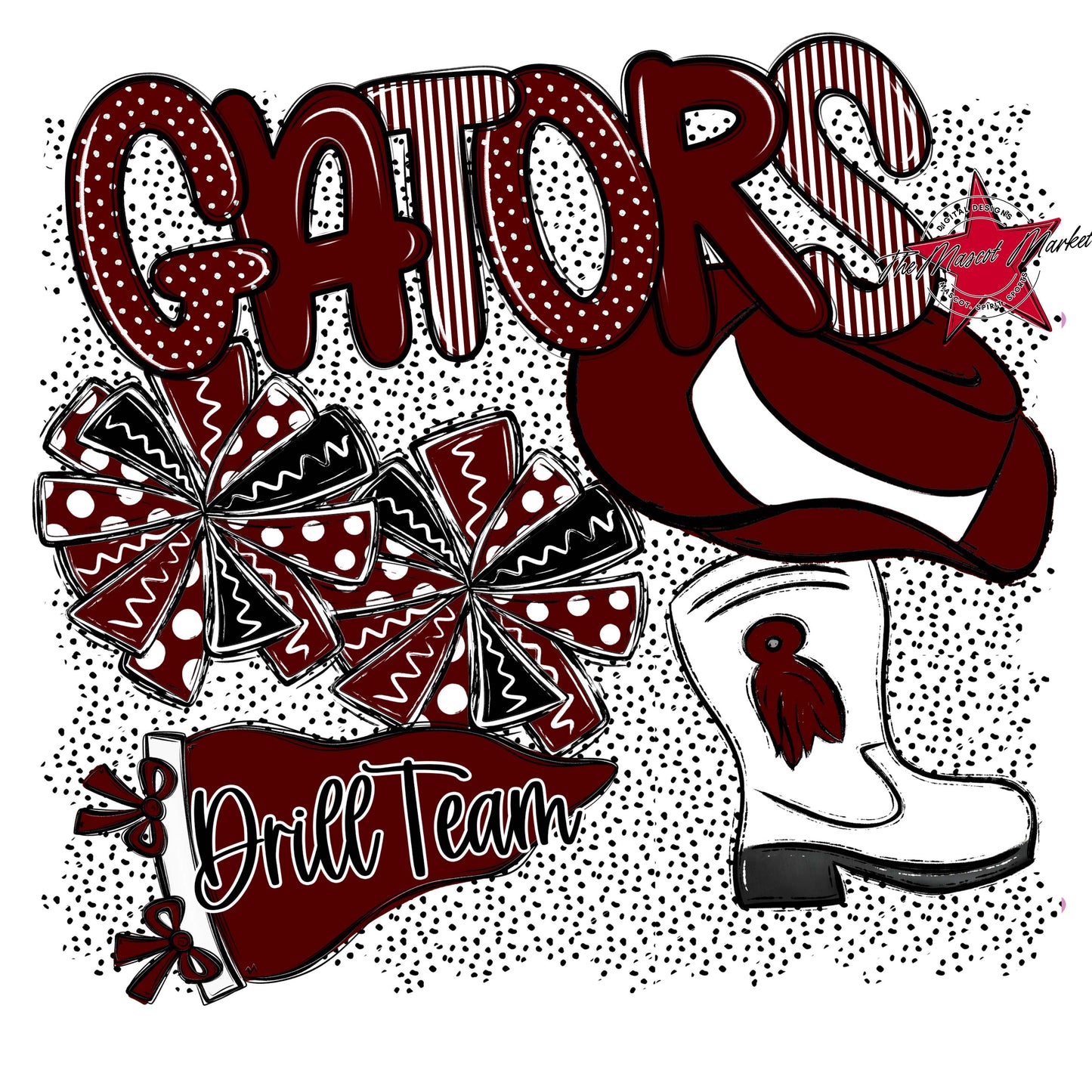Gators Drillteam Spirit-Maroon