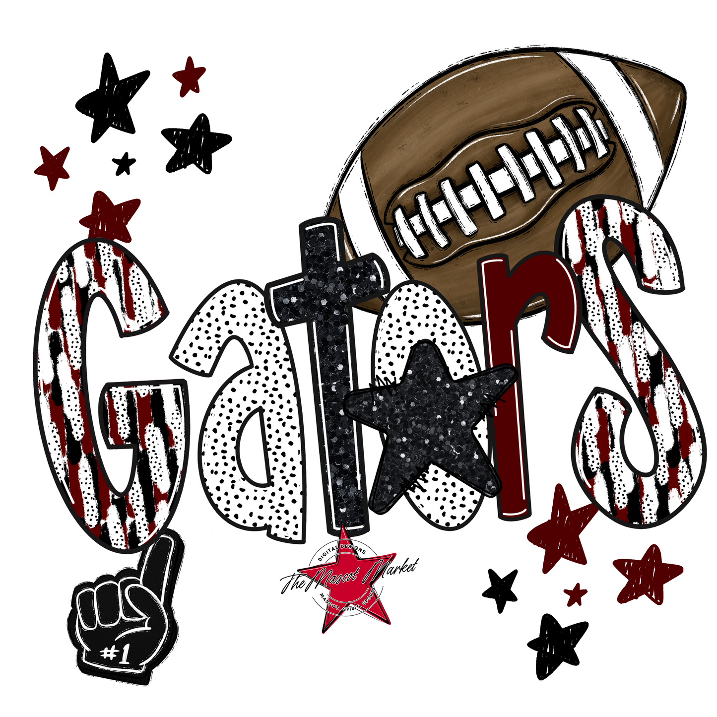 Gators Football Scrape-Maroon