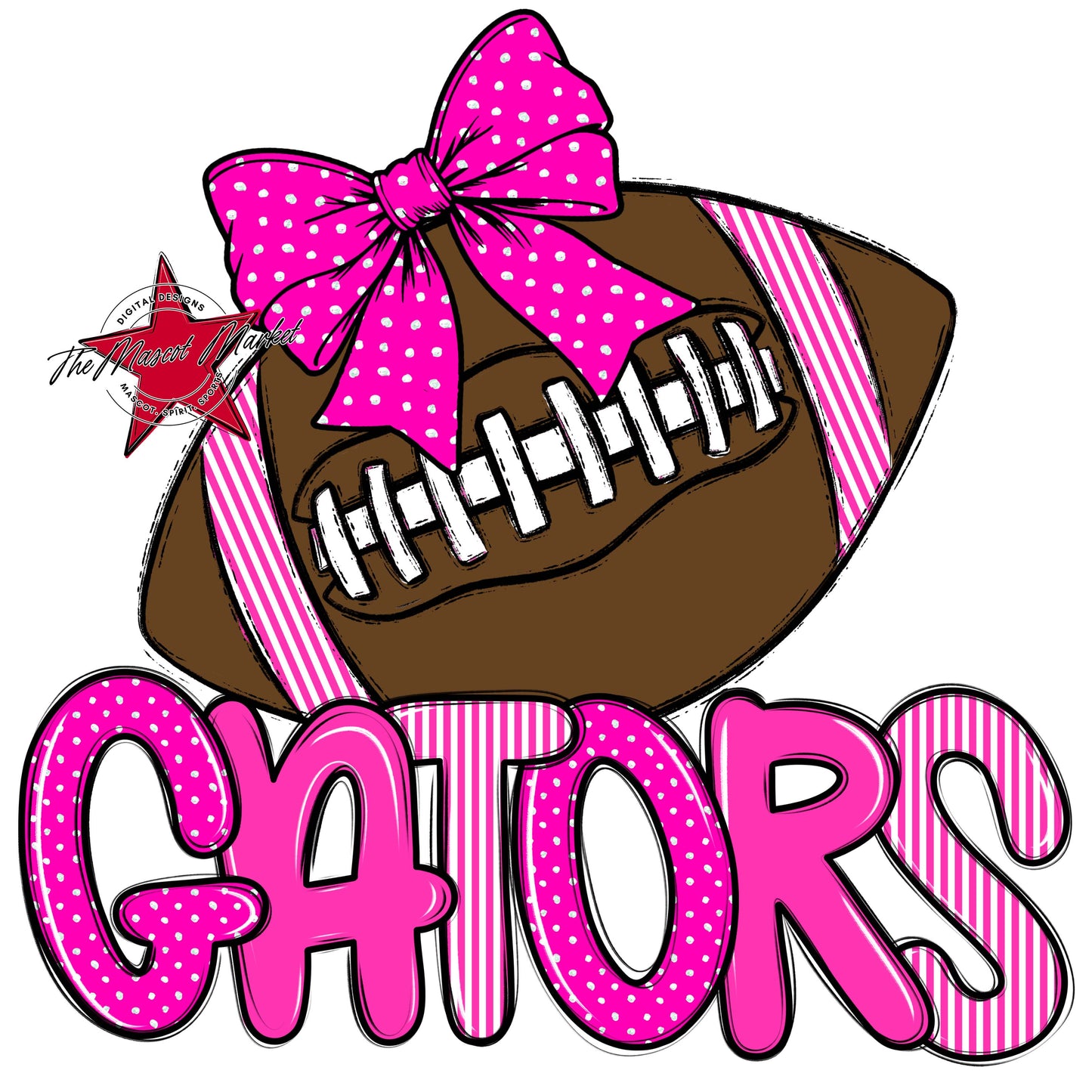Gators Football Spirit Design-Pink