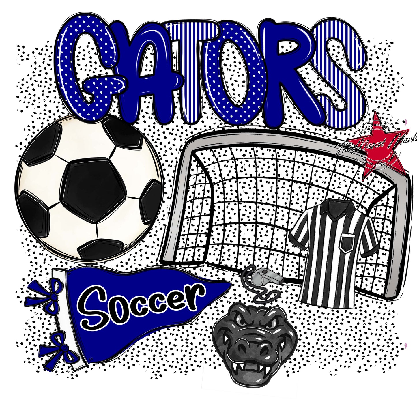 Gators Soccer Spirit-Blue