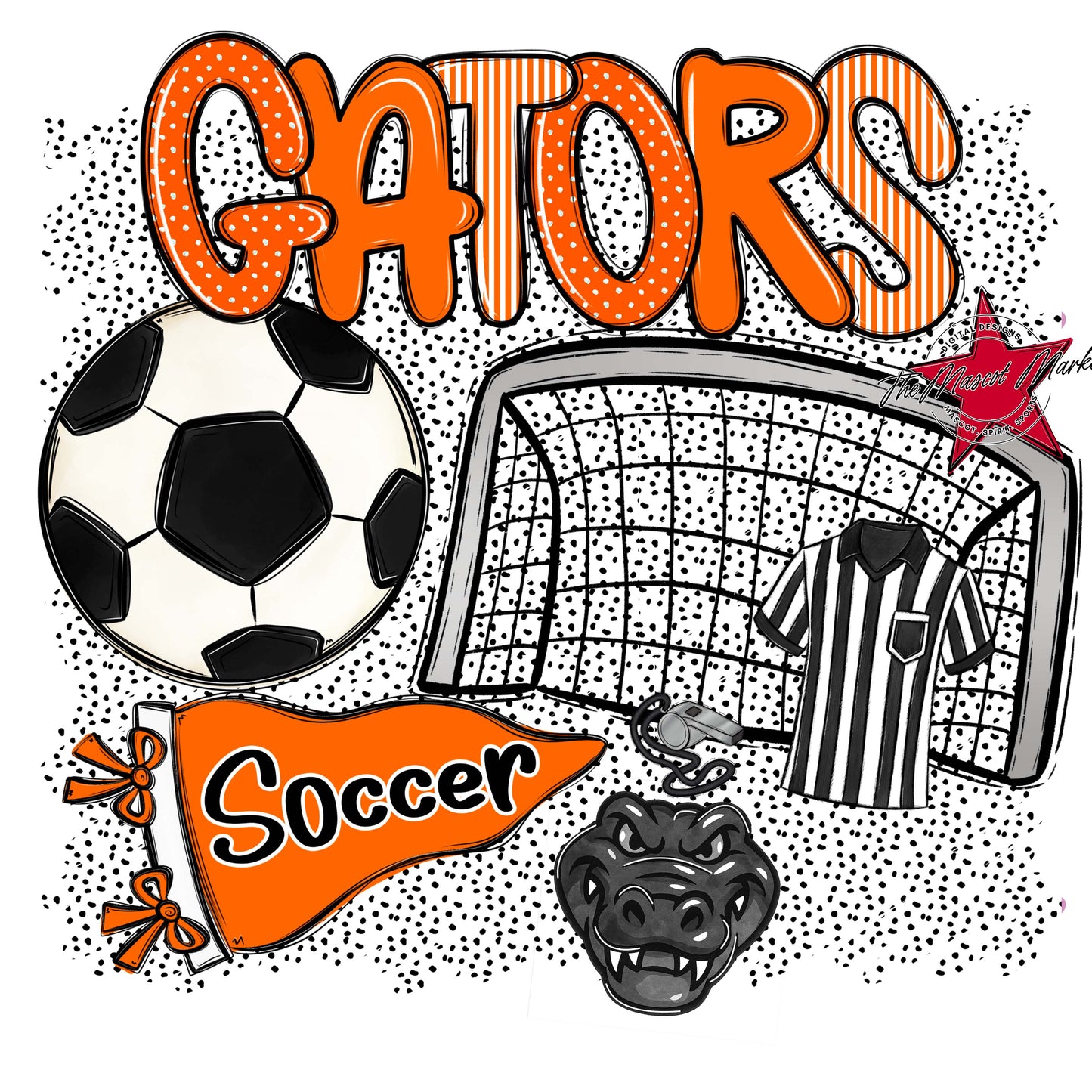 Gators Soccer Spirit-Orange