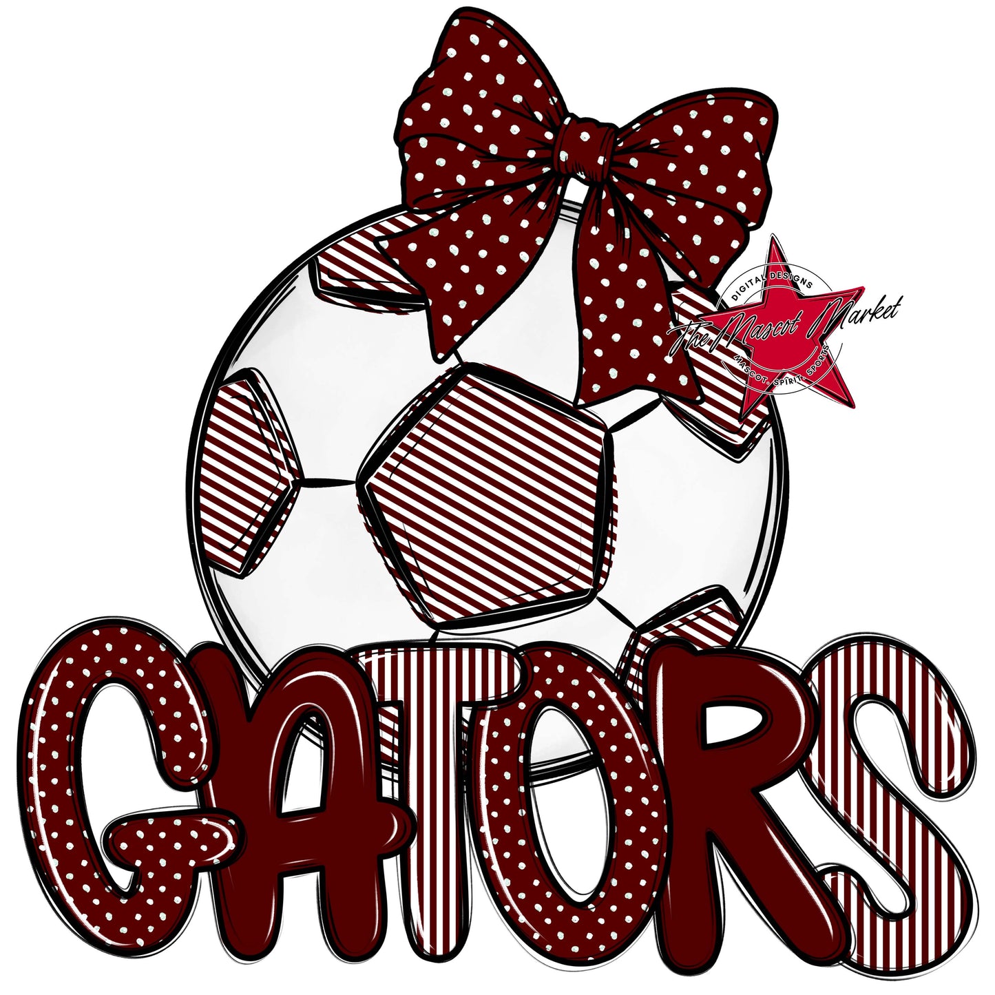 Gators Soccer Spirit Design-Maroon