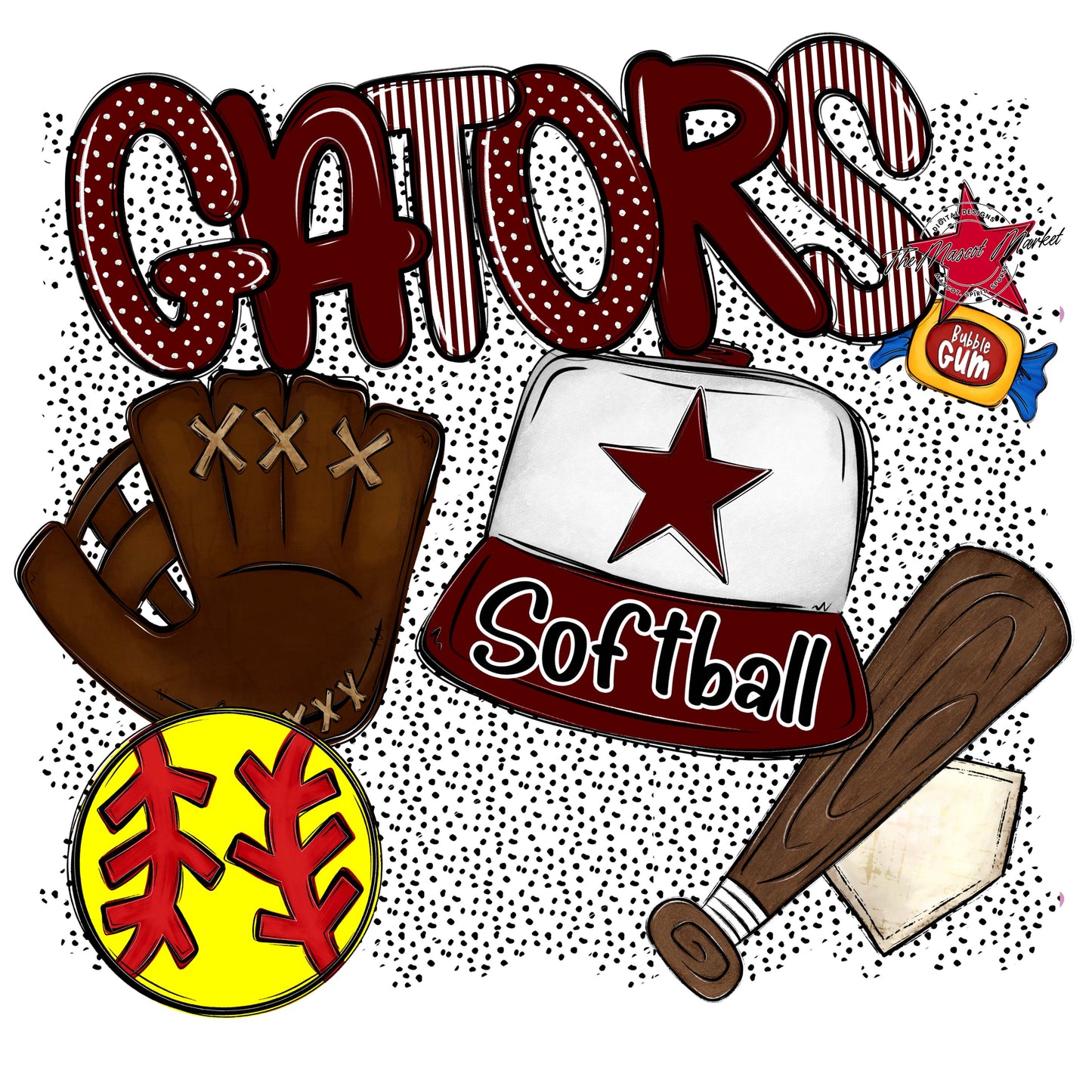 Gators Softball Spirit-Maroon