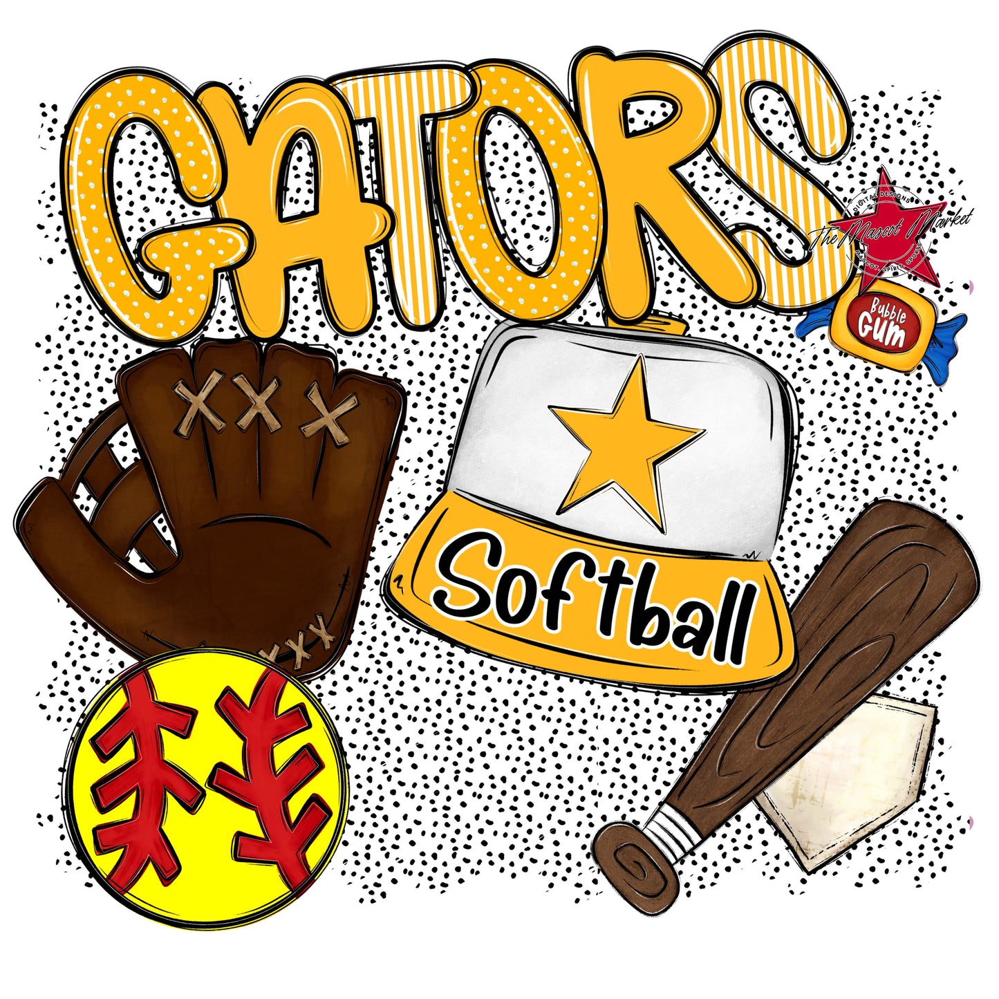 Gators Softball Spirit-Yellow