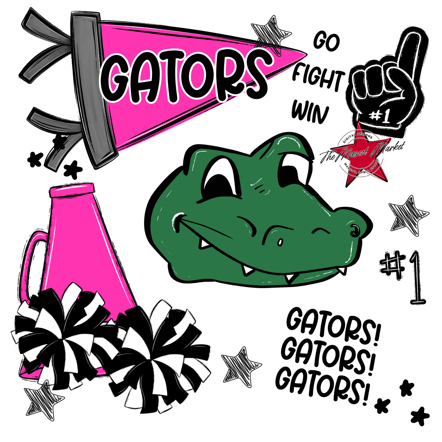 Gators Spirit Design-Pink