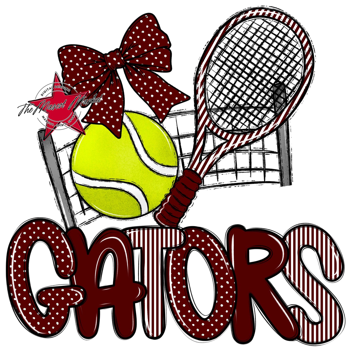 Gators Tennis Spirit Design-Maroon