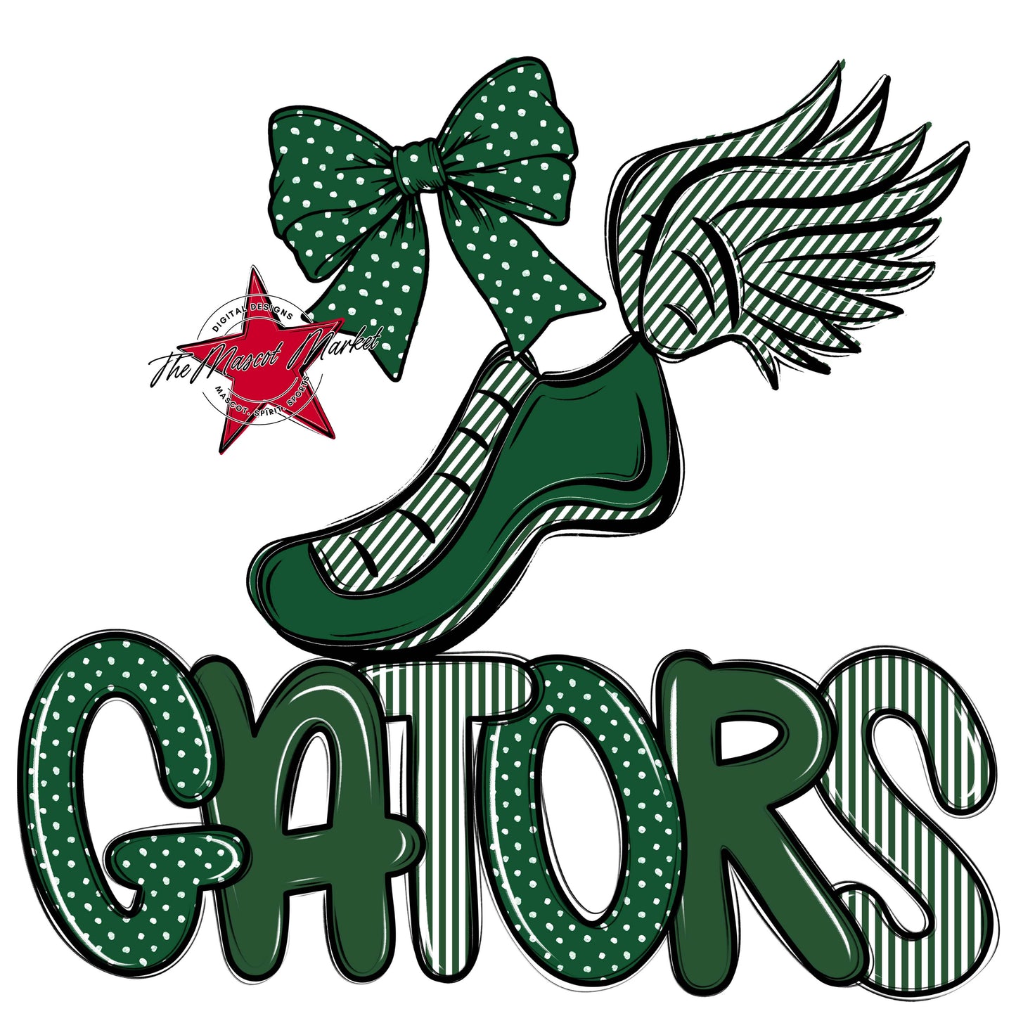 Gators Track Spirit Design-Green