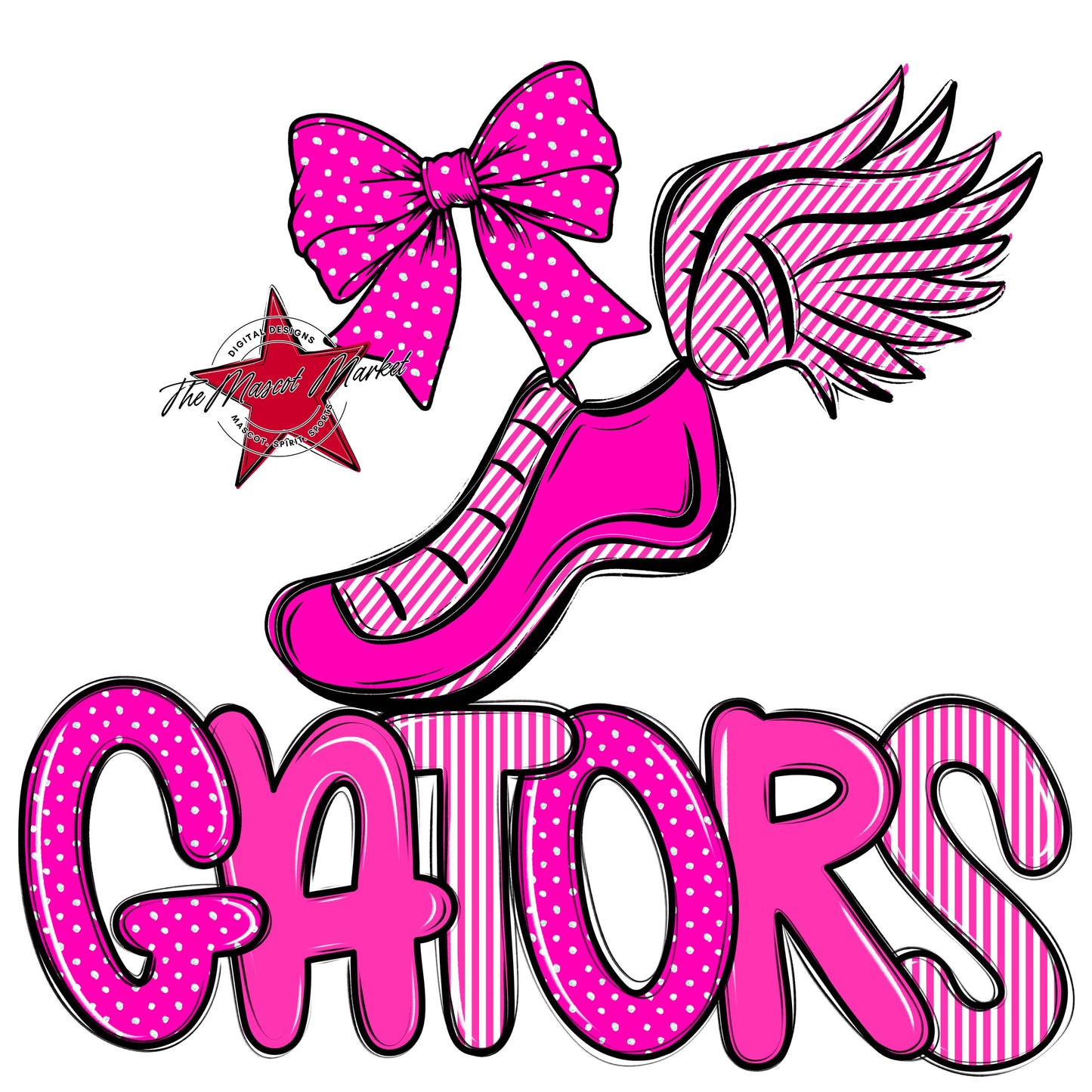 Gators Track Spirit Design-Pink