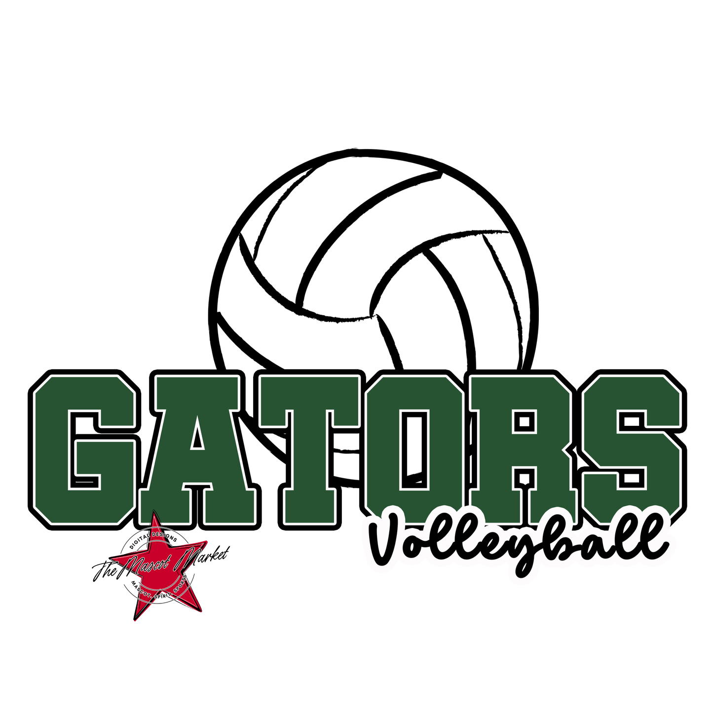 Gators Varsity Volleyball-Green