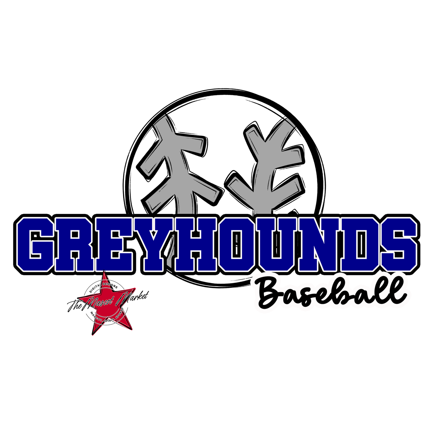 Greyhounds Varsity Baseball-Blue