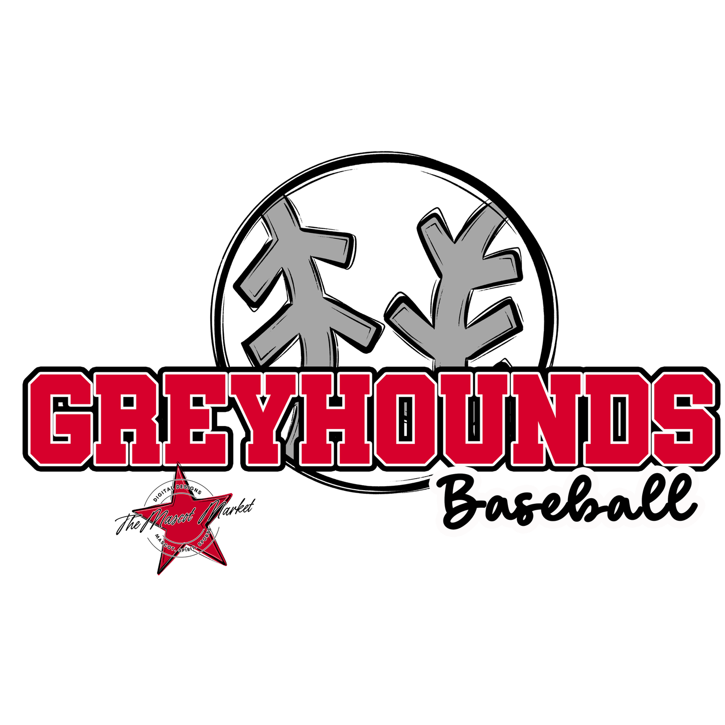 Greyhounds Varsity Baseball-Red