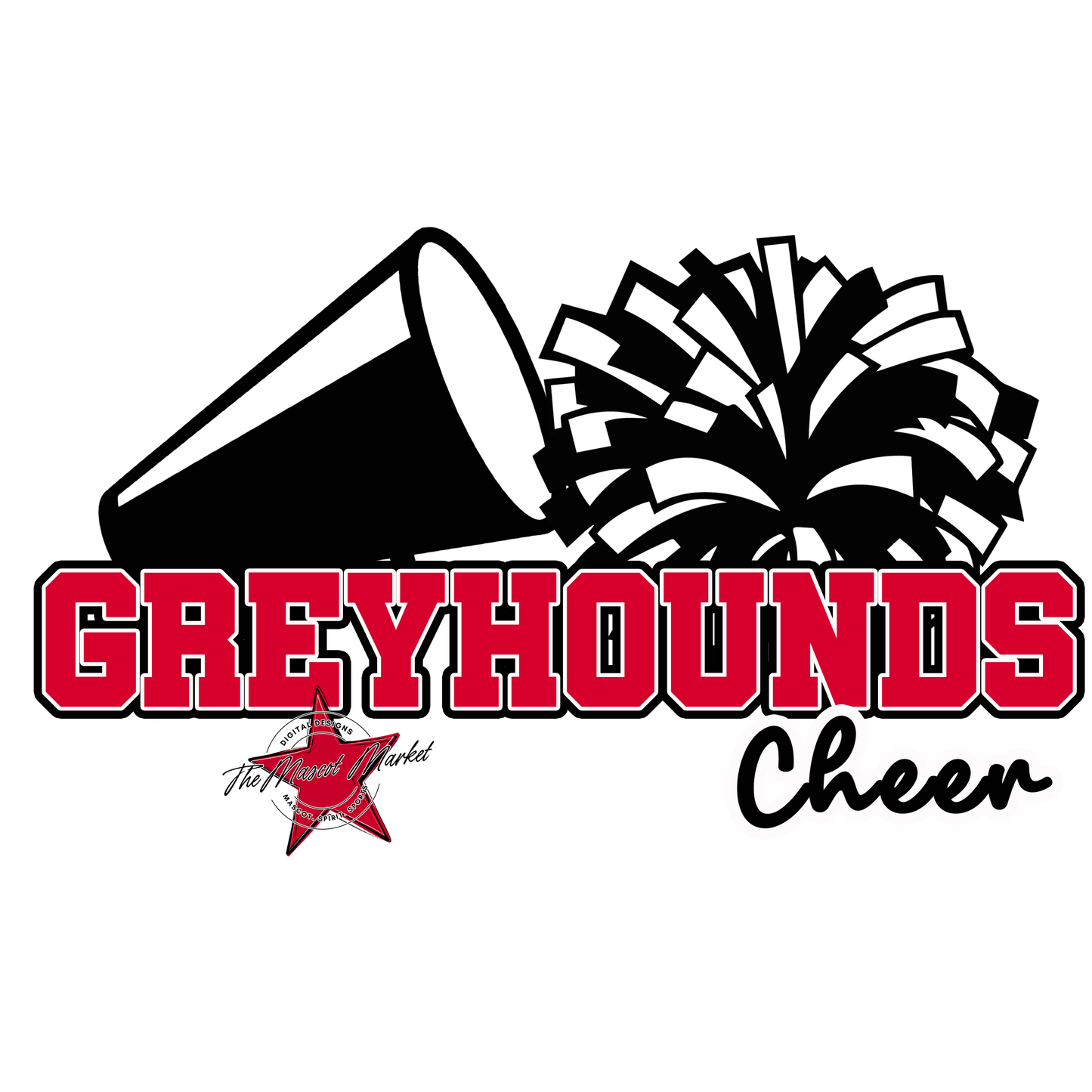 Greyhounds Varsity Cheer-Red