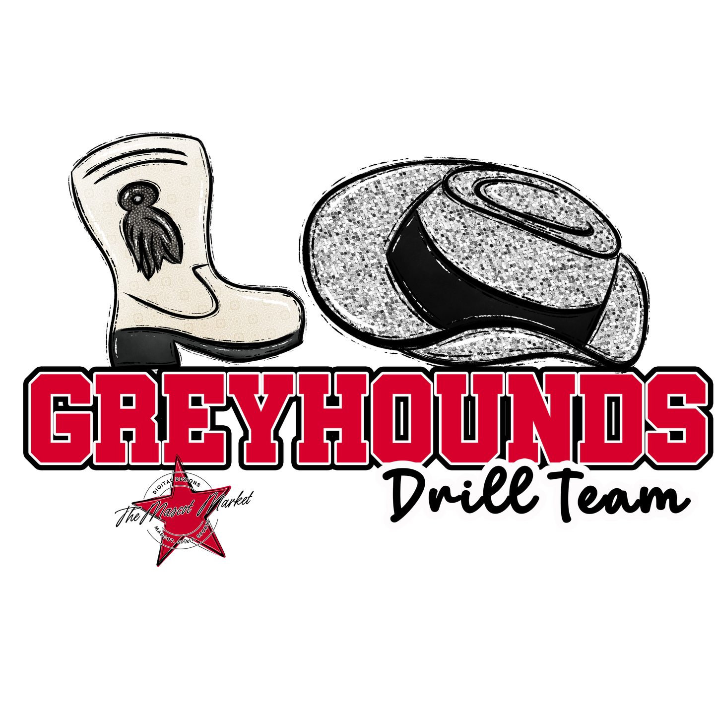 Greyhounds Varsity Drillteam-Red