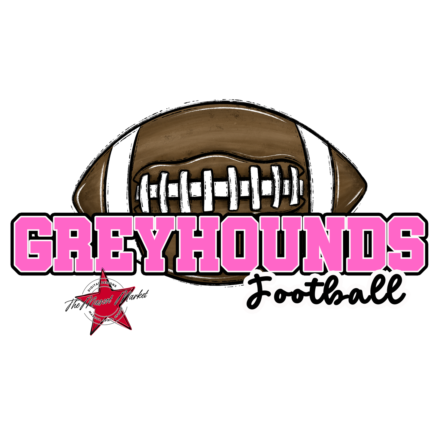 Greyhounds Varsity Football-Baby Pink