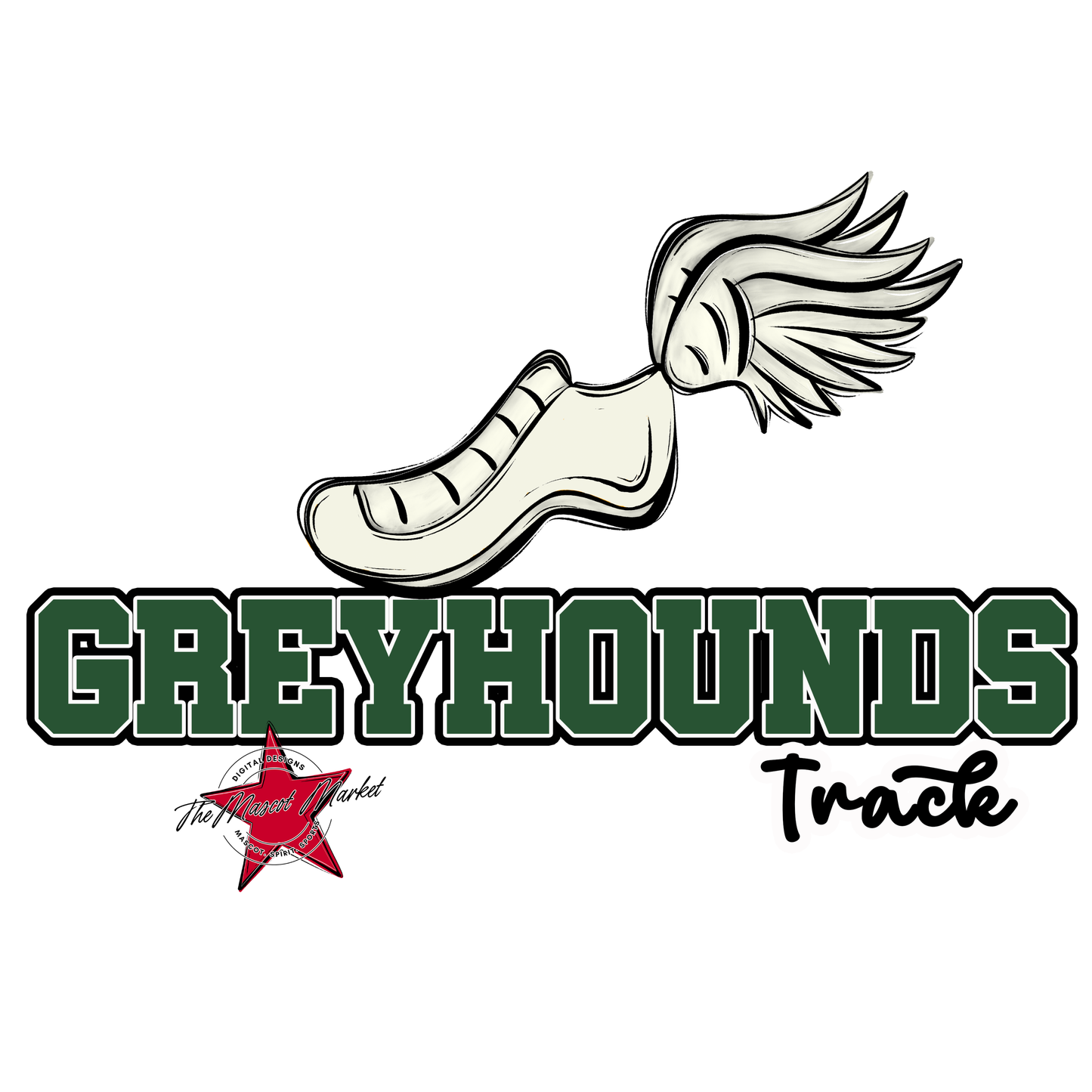 Greyhounds Varsity Track-Green