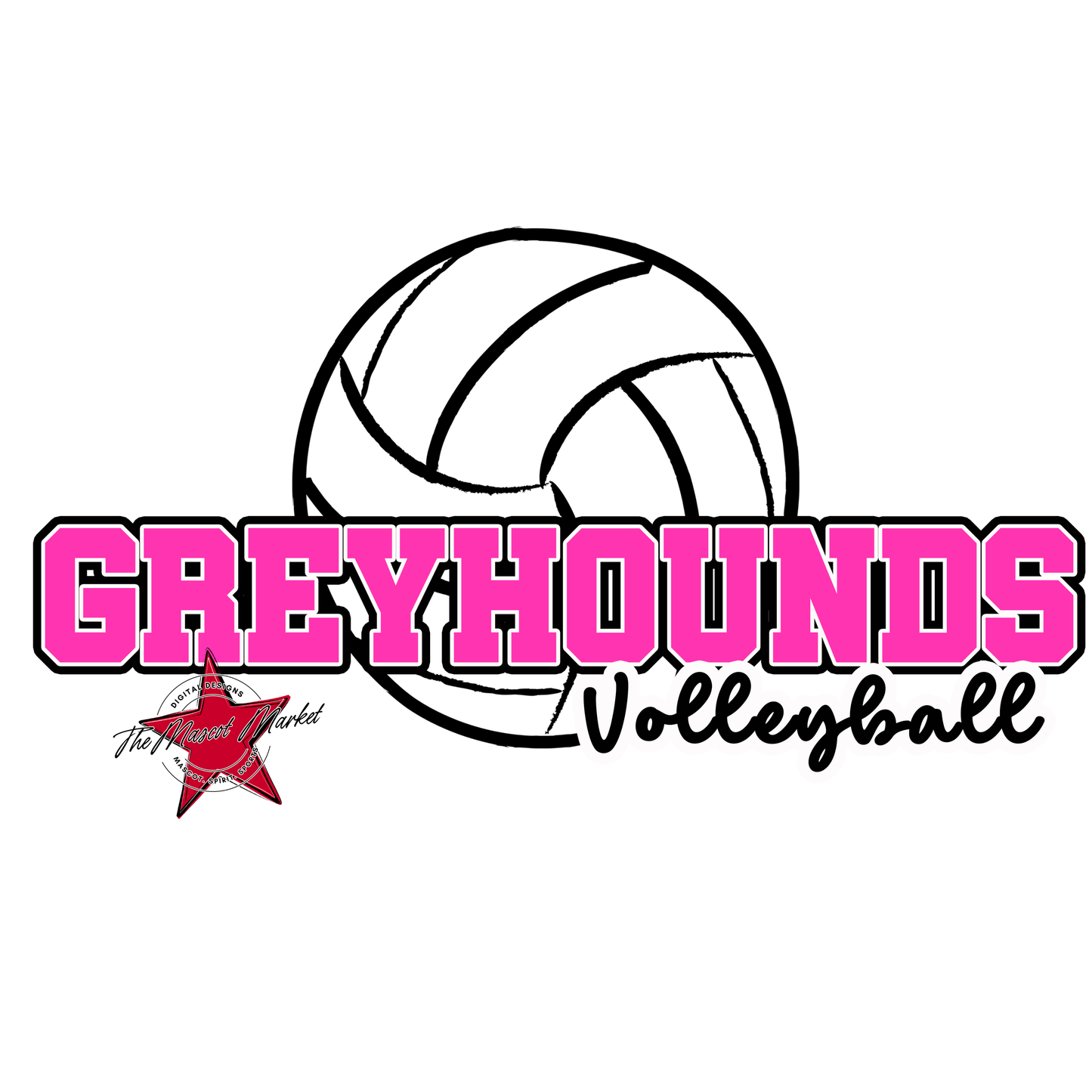 Greyhounds Varsity Volleyball-Pink