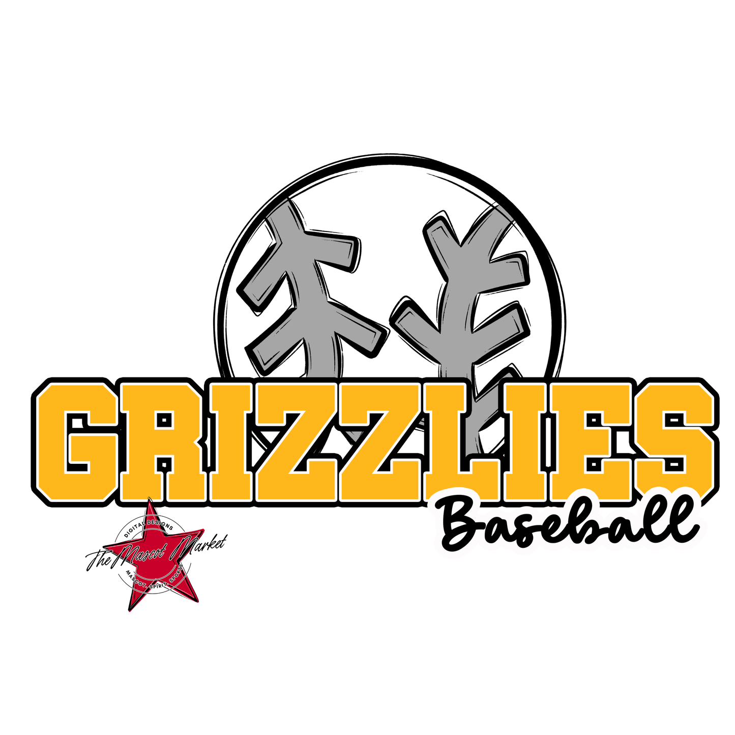 Grizzlies Varsity Baseball-Yellow