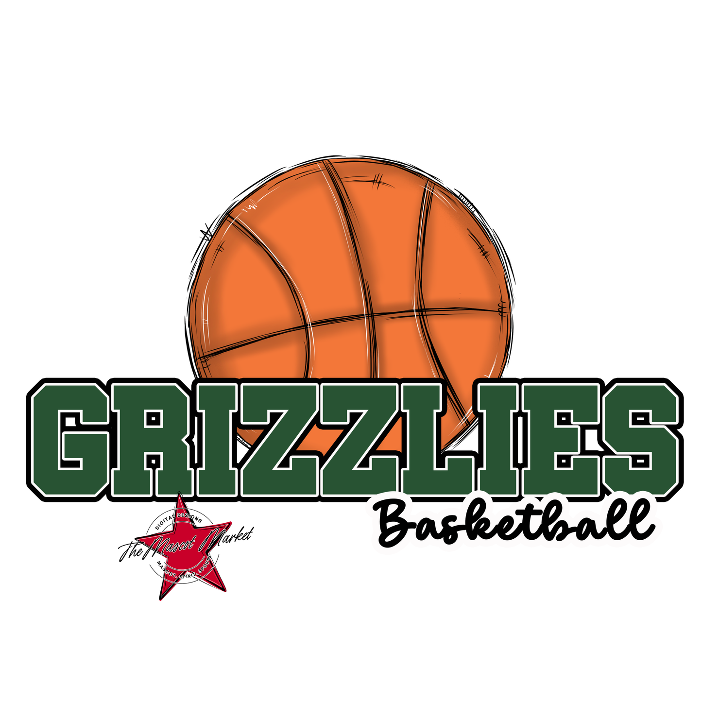 Grizzlies Varsity Basketball-Green