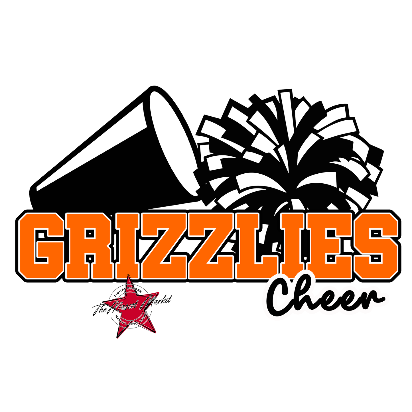 Grizzlies Varsity Cheer-Orange