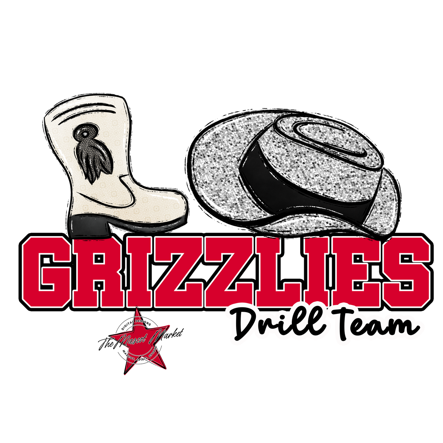Grizzlies Varsity Drillteam-Red