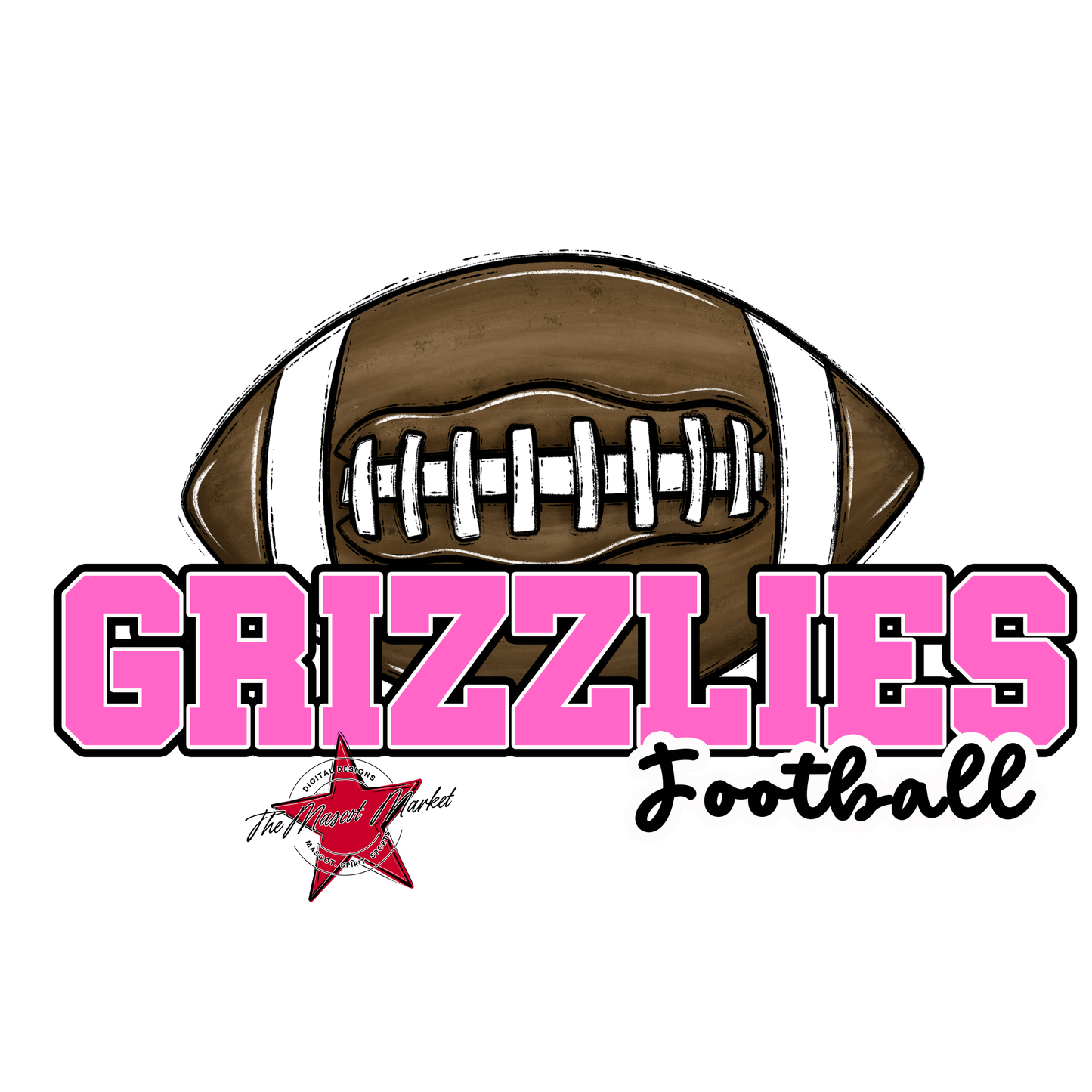 Grizzlies Varsity Football-Baby Pink