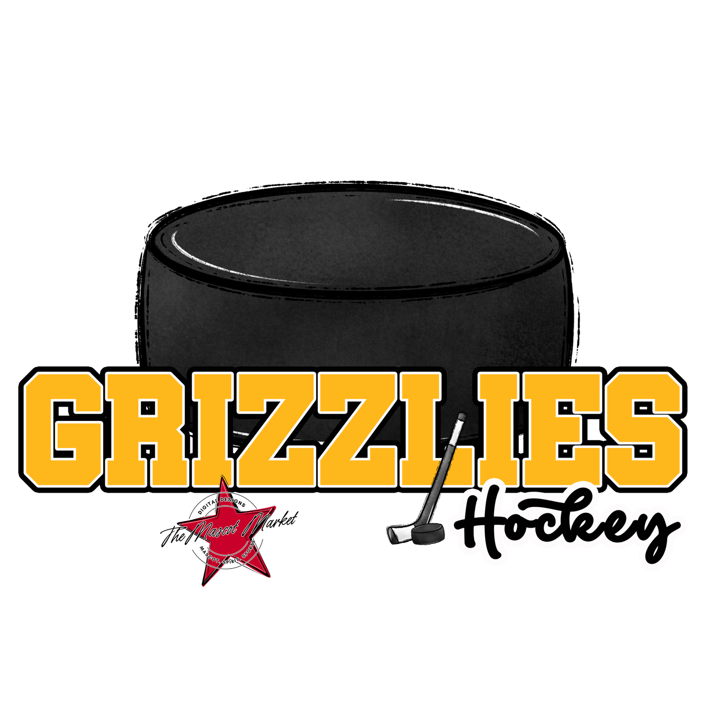 Grizzlies Varsity Hockey-Yellow