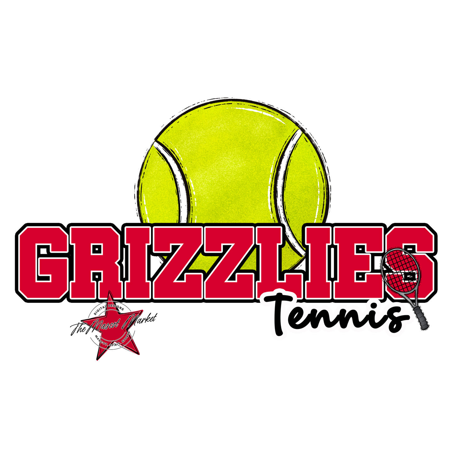 Grizzlies Varsity Tennis-Red